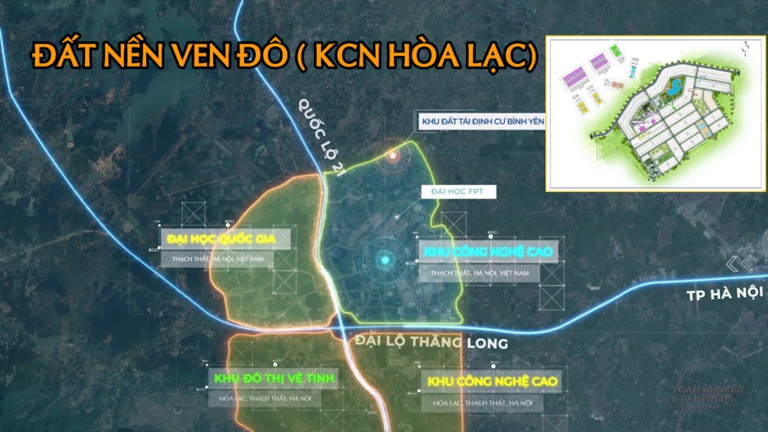 Khu tái định cư bình yên thạch thất