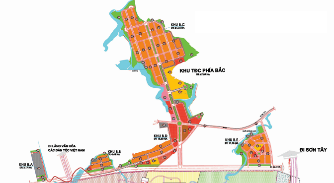 Sơ đồ khu Đại học quốc gia