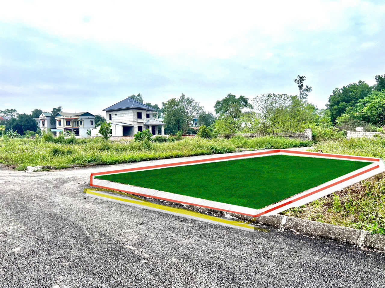 Bán đất Tân Xã Thạch Thất, 60m2 lô góc